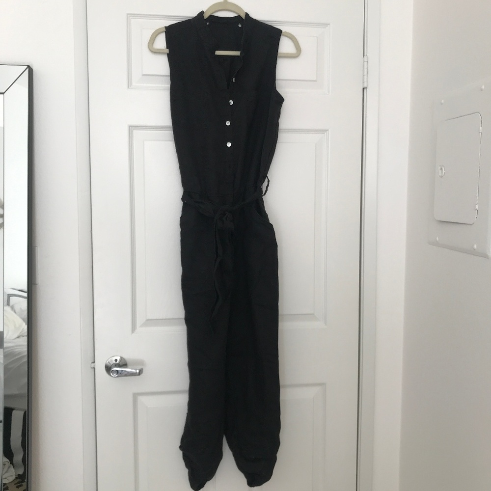 VINTAGE - Button Down Cargo style Jumpsuit